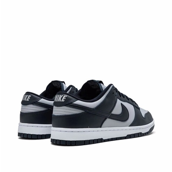 Youth Sz 7Y (Euro Sz 40) Nike Dunk Low Georgetown Shoes Wolf Grey/Dark Obsidian - Picture 4 of 16